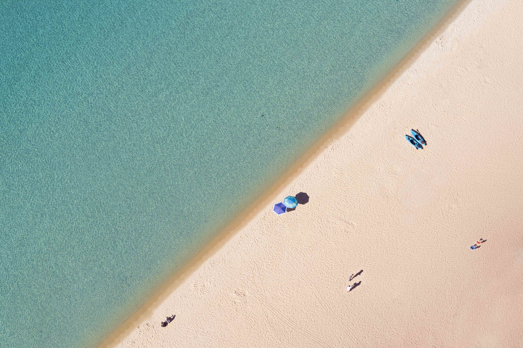 Photography by Gray Malin of Sand Harbor Beach Day, Lake Tahoe