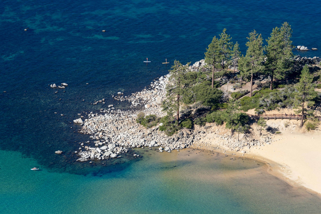 Photography by Gray Malin of Sand Harbor Point, Lake Tahoe