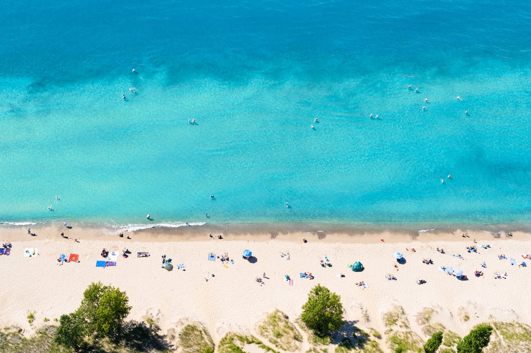 Photography by Gray Malin of Saugatuck Beach Day, Michigan