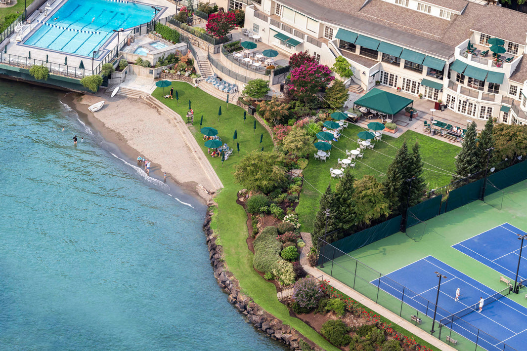 Photography by Gray Malin of Seattle Tennis Club, Seattle