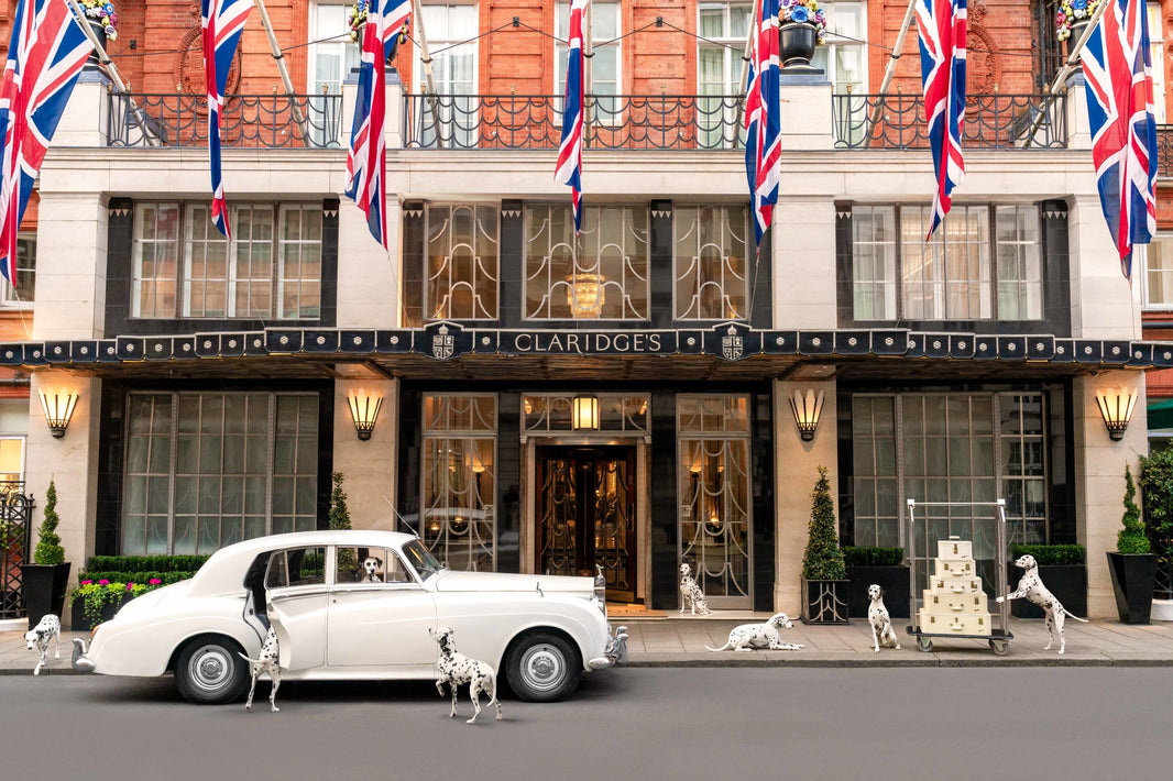 Photography by Gray Malin of Spotted at Claridge’s Hotel, London