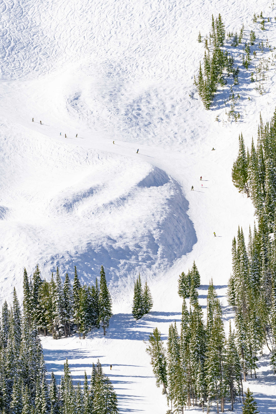 Stillwater Bowl Traverse, Lone Mountain, Big Sky, Montana by Gray Malin