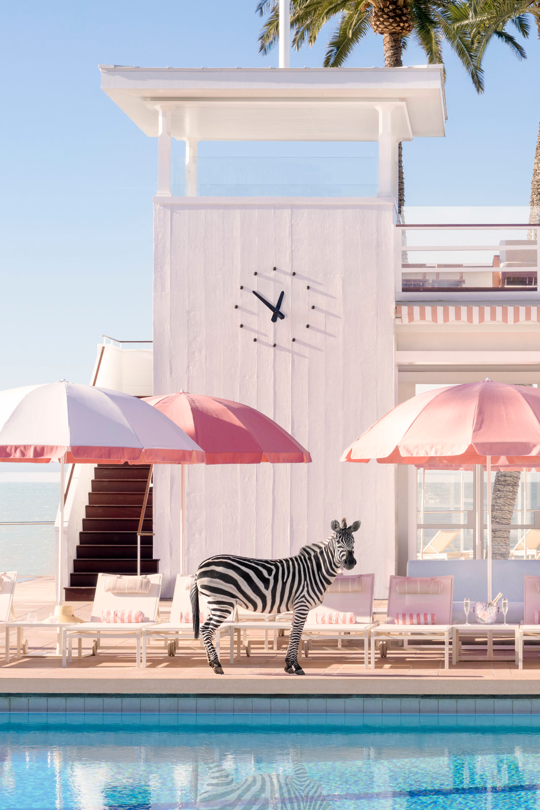 Photography by Gray Malin of Sun and Stripes, Coral Casino