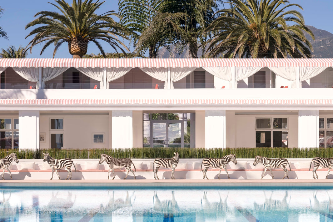Photography by Gray Malin of Swim Class, Coral Casino