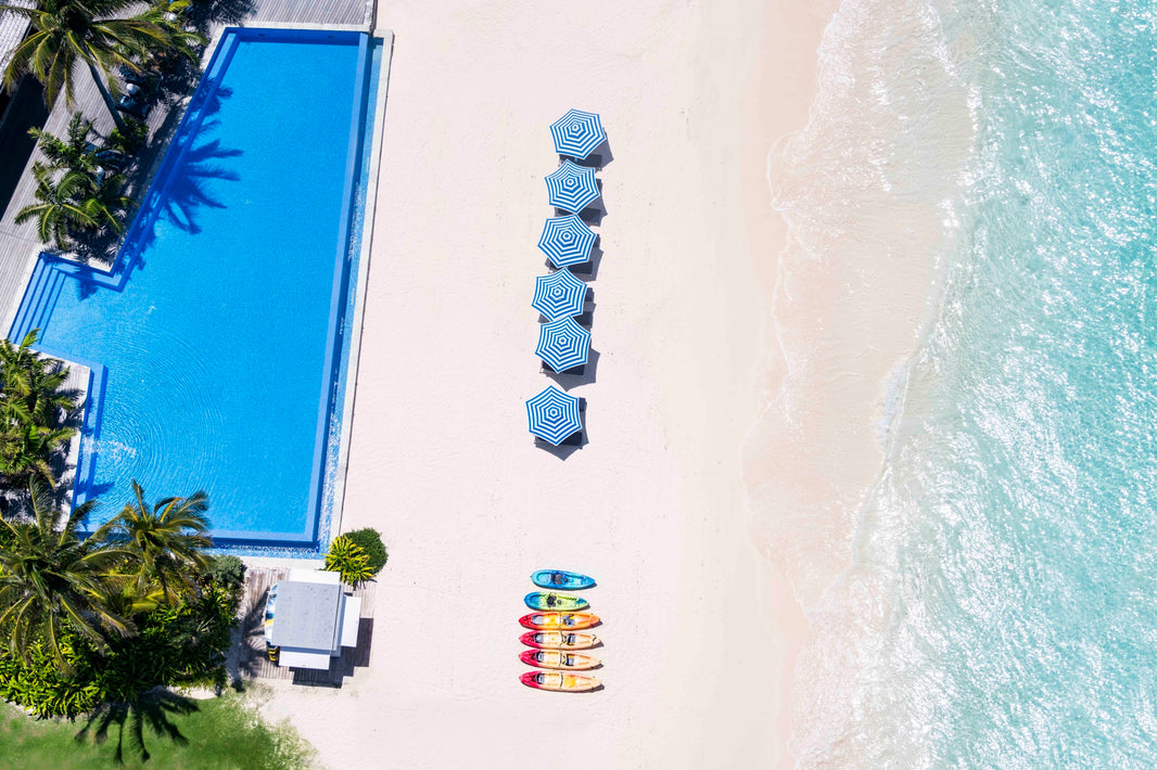 Photography by Gray Malin of The Beach, Bakers Bay Golf & Ocean Club, Abaco, Bahamas