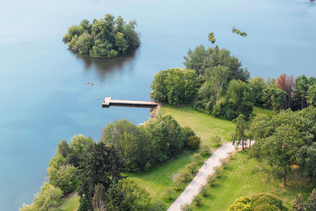 Photography by Gray Malin of The Dock, Green Lake, Seattle