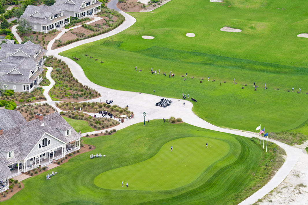 Photography by Gray Malin of The Driving Range, The Ocean Course, Kiawah Island