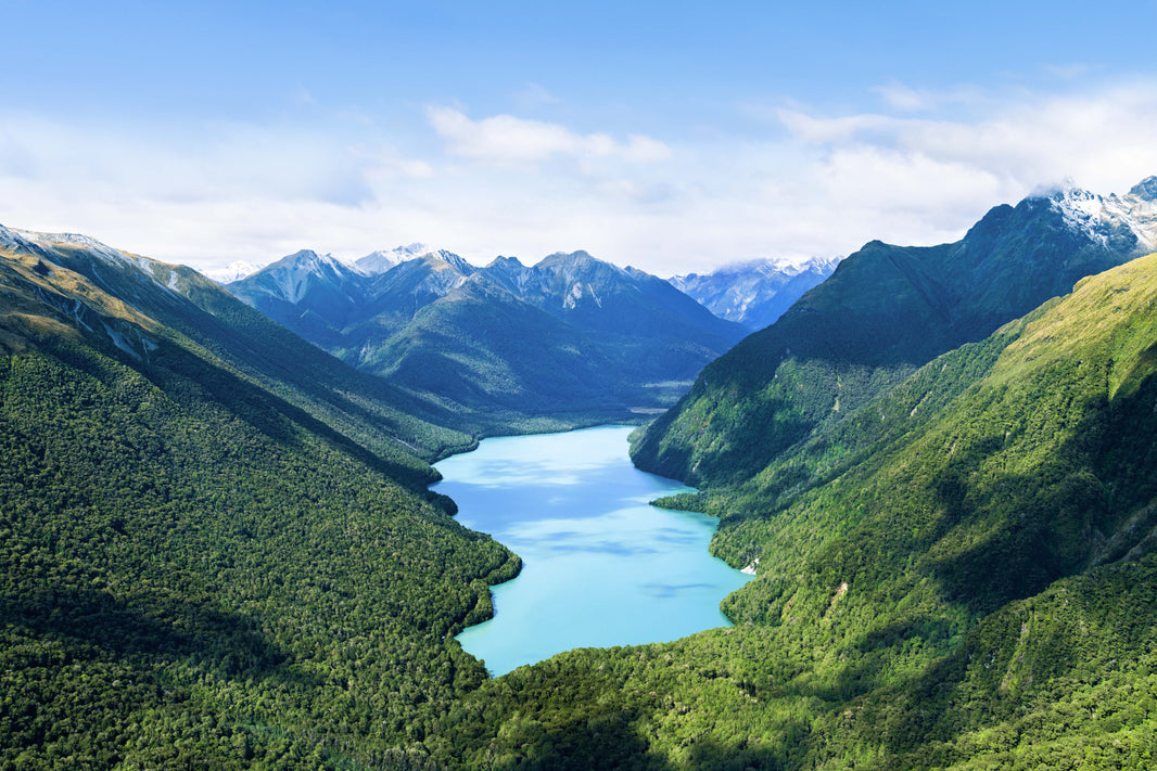 Photography by Gray Malin of The Lake, Queenstown, New Zealand