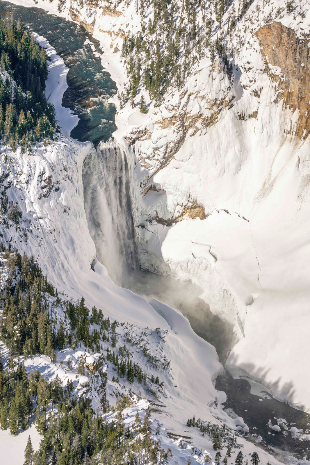 Photography by Gray Malin of The Lower Falls of the Grand Canyon of Yellowstone National Park