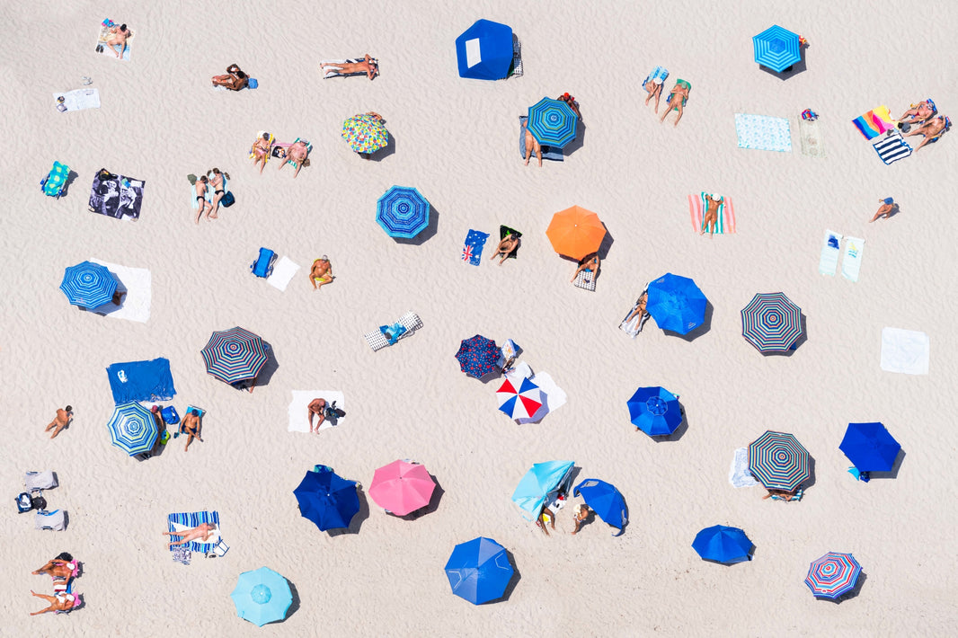 Photography by Gray Malin of The Nude Beach, Haulover, Florida
