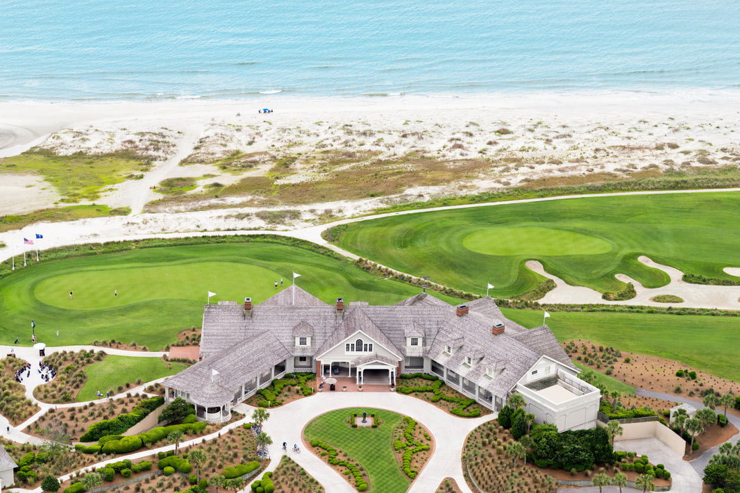 Photography by Gray Malin of The Ocean Course Clubhouse, Kiawah Island