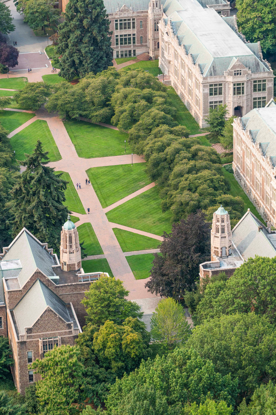 Photography by Gray Malin of The Quad, University of Washington, Seattle