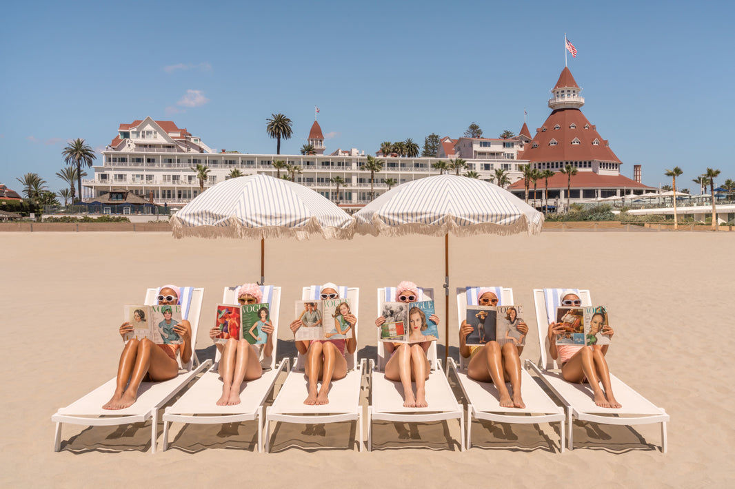 Photography by Gray Malin of The Sunbathers, Hotel del Coronado
