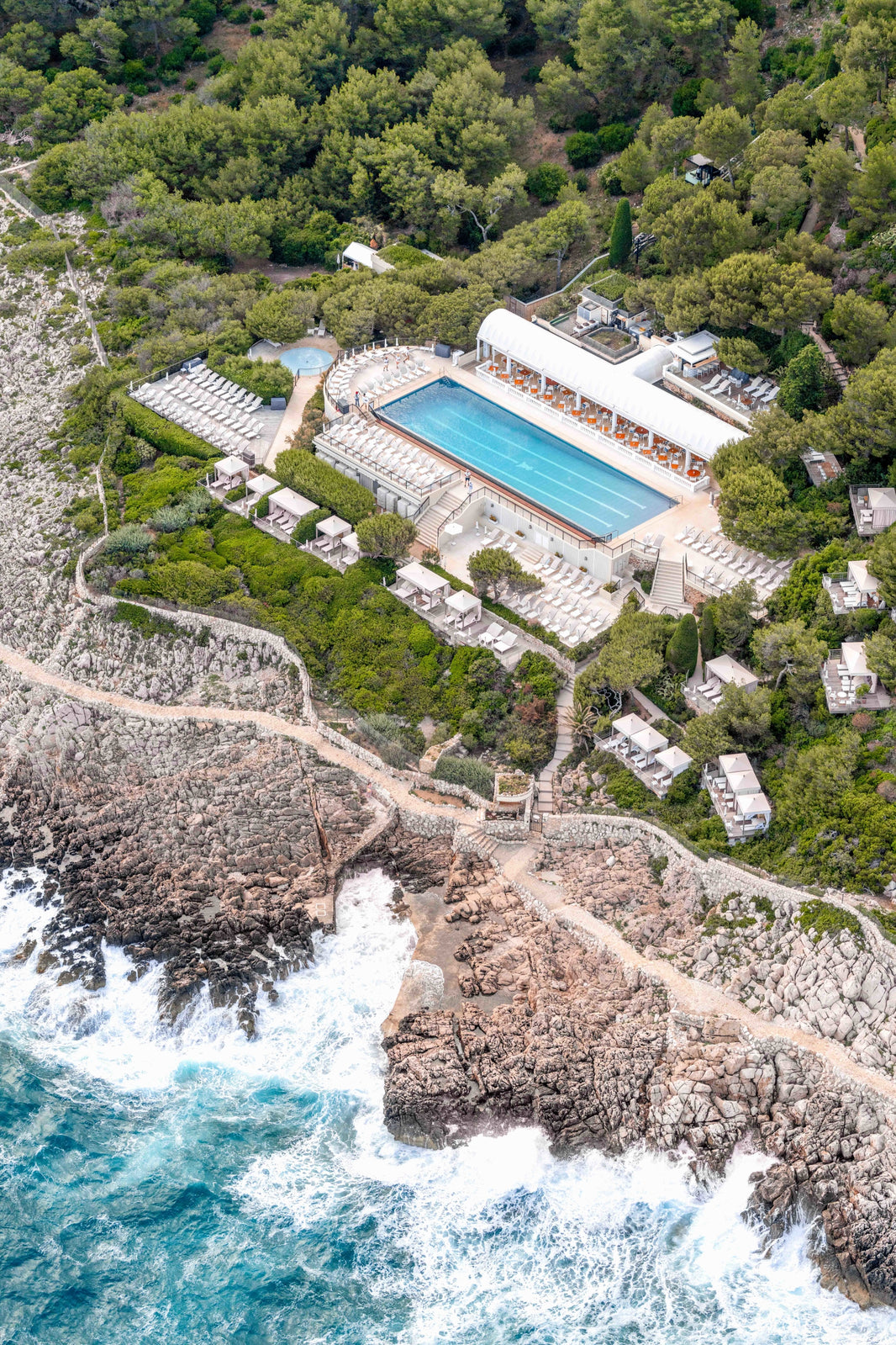 Photography by Gray Malin of The Swimming Pool Vertical, Grand-Hôtel du Cap-Ferrat