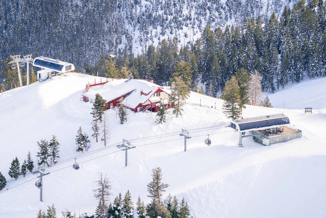 Photography by Gray Malin of Top of Roundhouse Express, Sun Valley