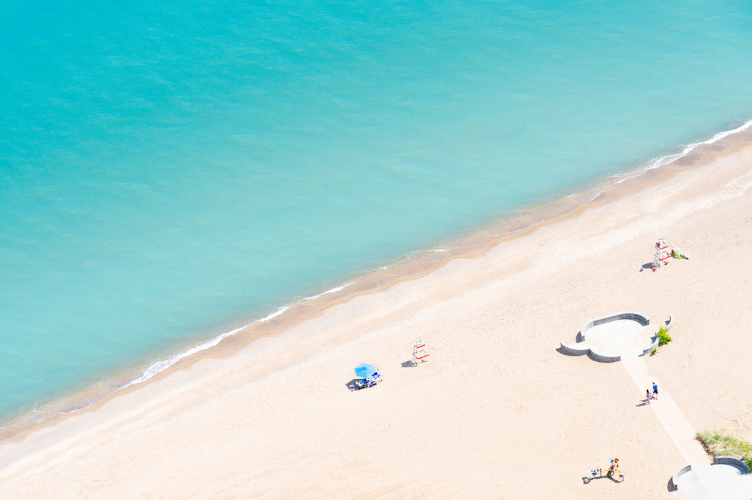 Photography by Gray Malin of Tower Road Beach, Winnetka