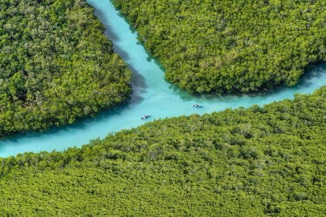 Photography by Gray Malin of Two Kayakers, Florida Keys