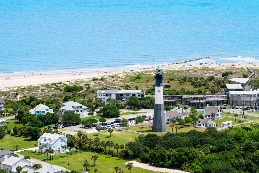 Photography by Gray Malin of Tybee Island Lighthouse, Georgia