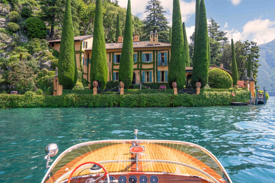 Photography by Gray Malin of Villa La Cassinella Cruise, Lake Como