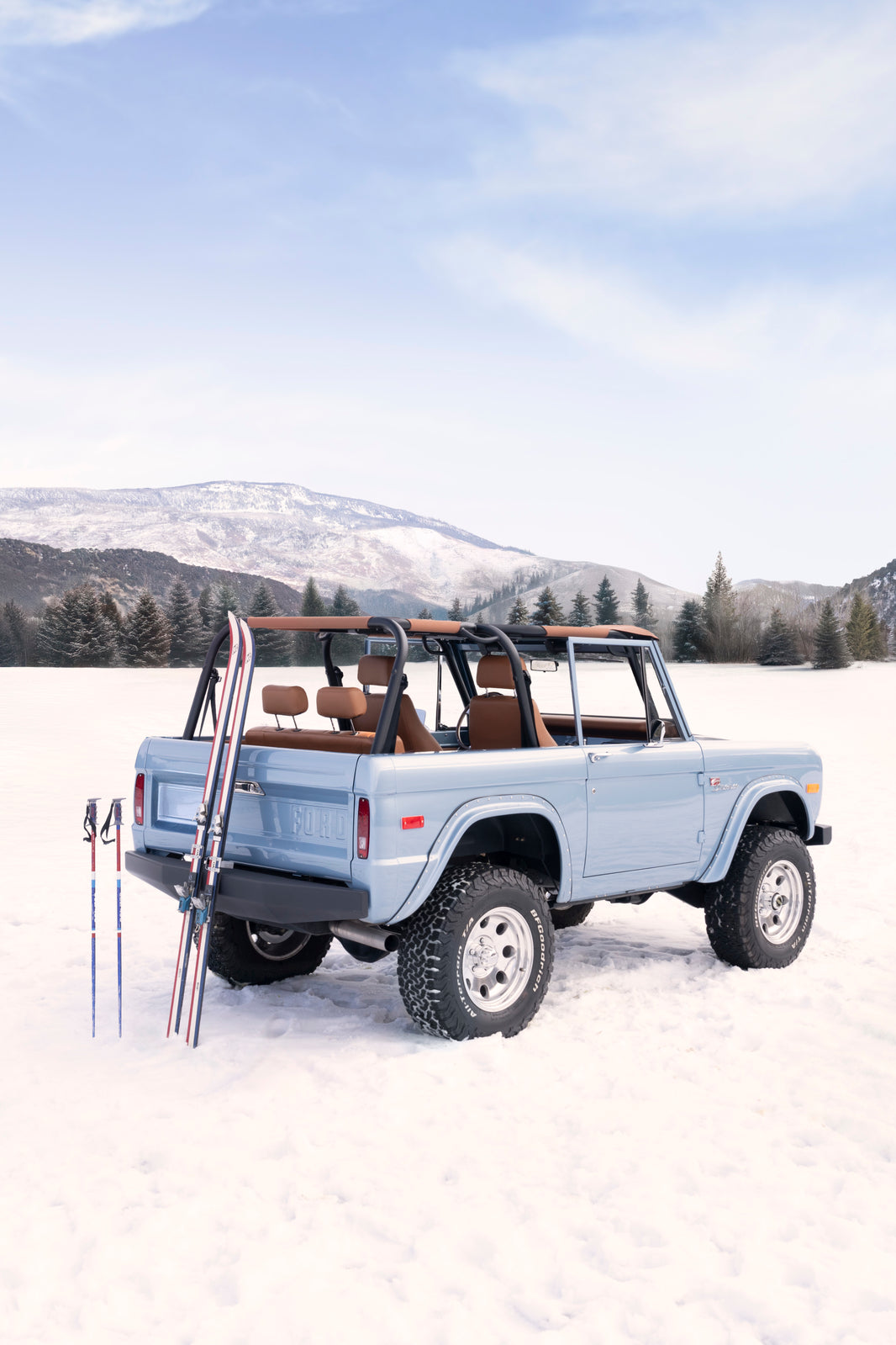 Photography by Gray Malin of Vintage Ski Bronco Vertical, Aspen