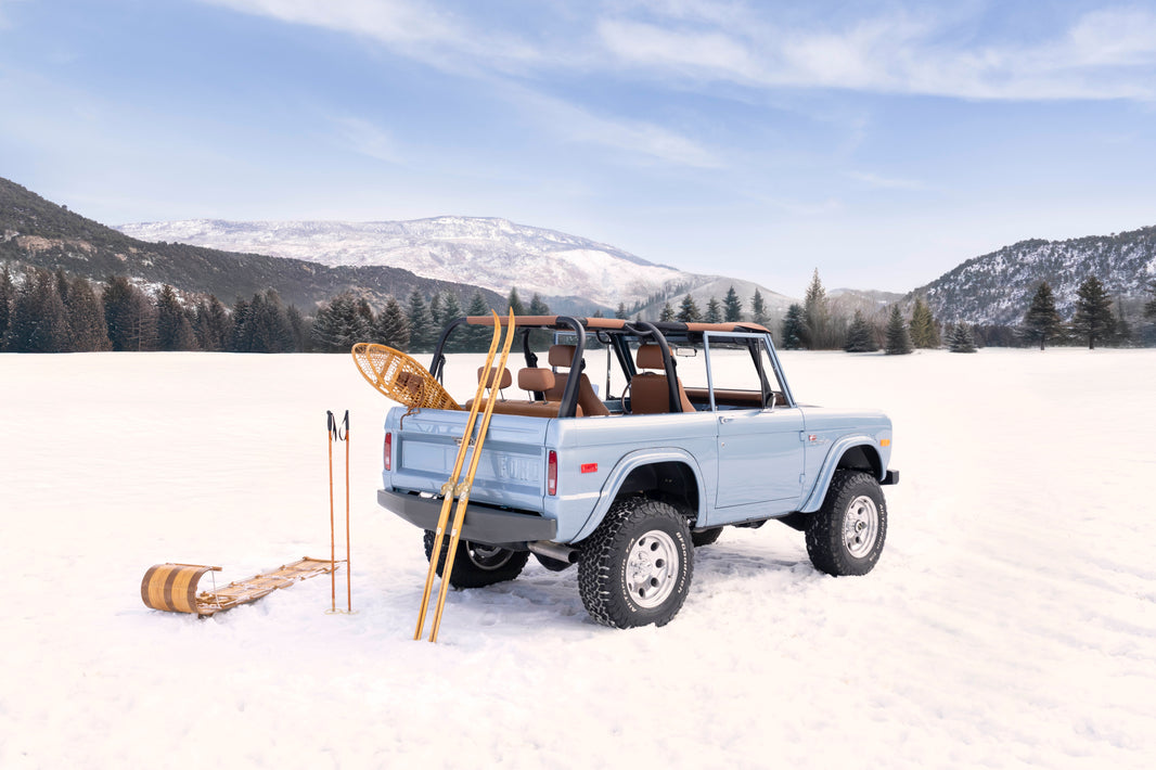 Photography by Gray Malin of Vintage Snow Day, Aspen