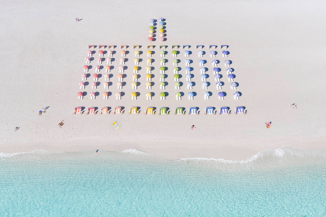 Photography by Gray Malin of Welcome to Pride Beach™, Miami