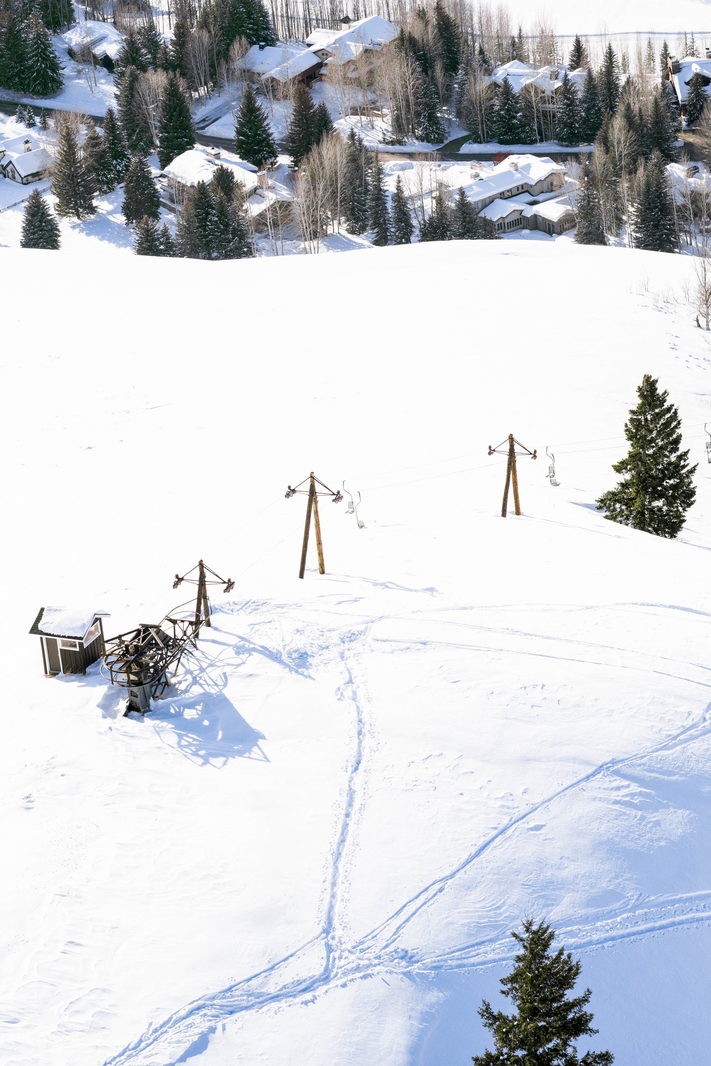 World's First Chairlift, Dollar Mountain, Sun Valley