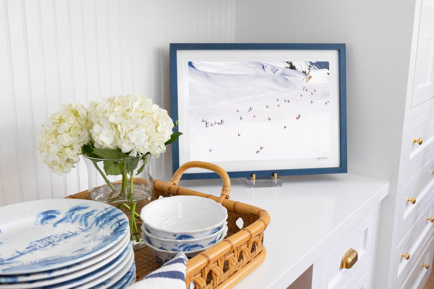 Col de la Loze Skiers, Courchevel, French Alps