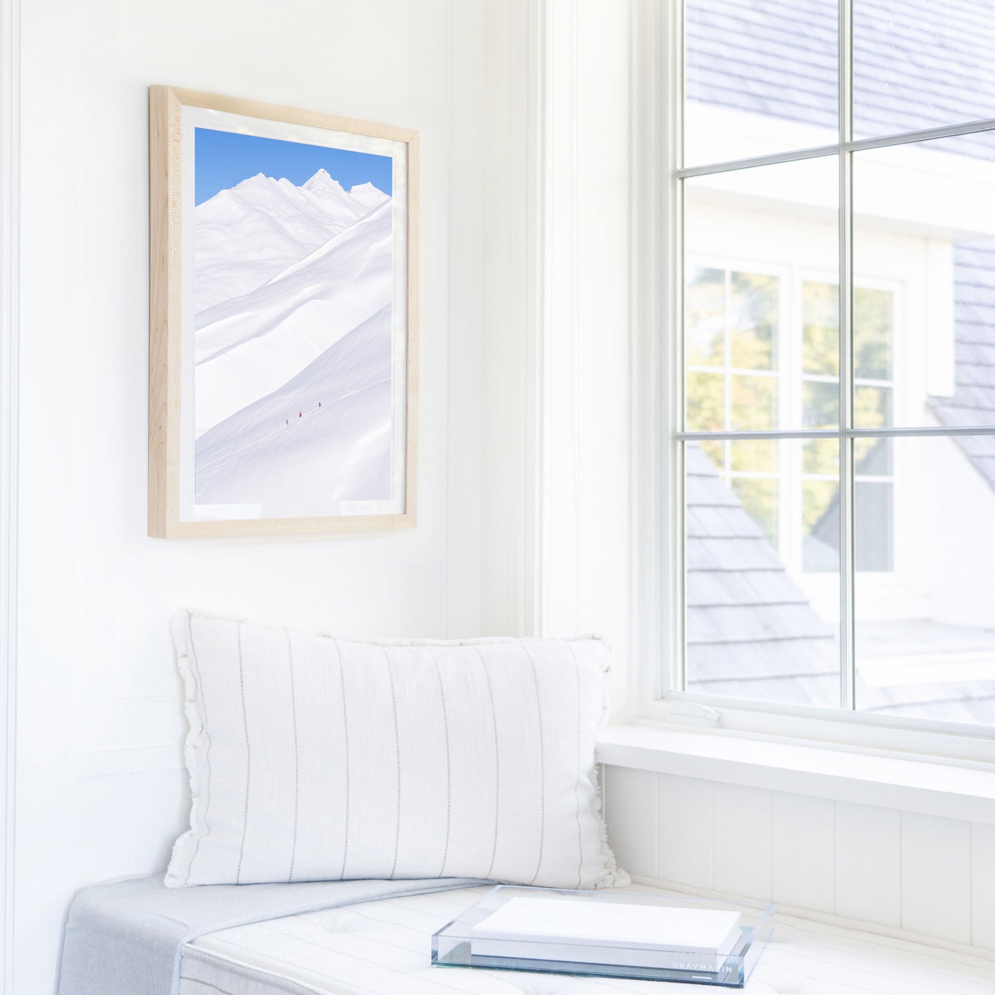 Cross Country Skiers Vertical, Courchevel, French Alps