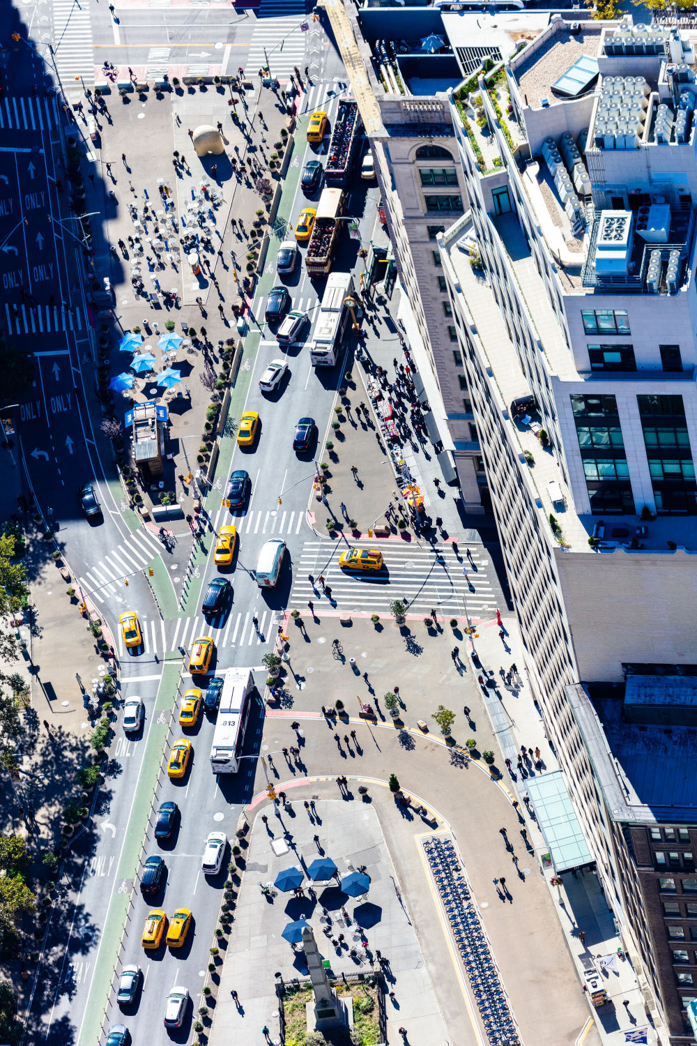 Photography by Gray Malin of 5th and Broadway, New York City