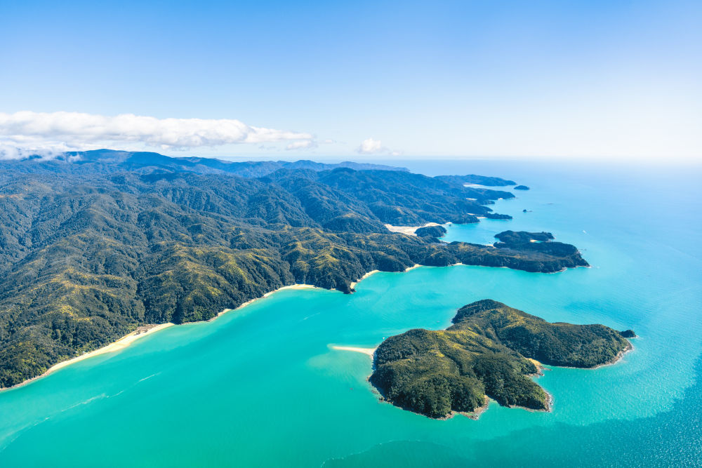 Photography by Gray Malin of Abel Tasman National Park, New Zealand