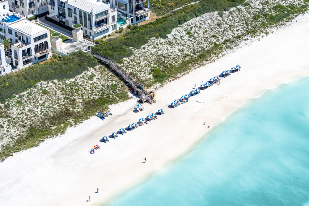 Photography by Gray Malin of Alys Beach Umbrellas, 30A Florida