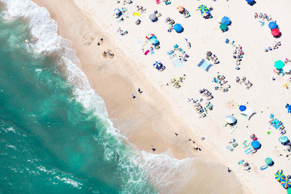 Photography by Gray Malin of Amagansett Beach