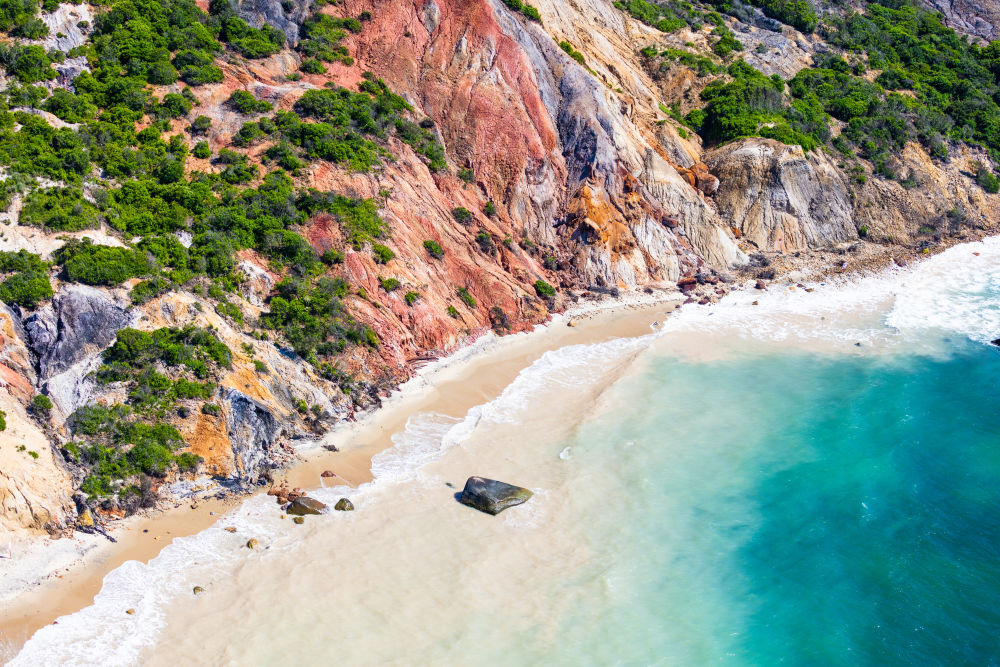 Photography by Gray Malin of Aquinnah Beach Cliffs, Martha's Vineyard