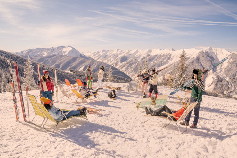 Photography by Gray Malin of Aspen Mountain Sun Loungers