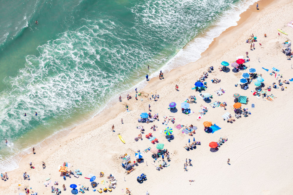 Photography by Gray Malin of Atlantic Avenue Beach Diagonal, Amagansett