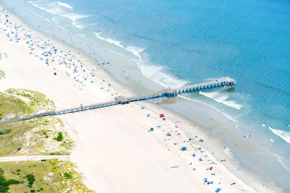Photography by Gray Malin of Avalon Beach Pier, New Jersey