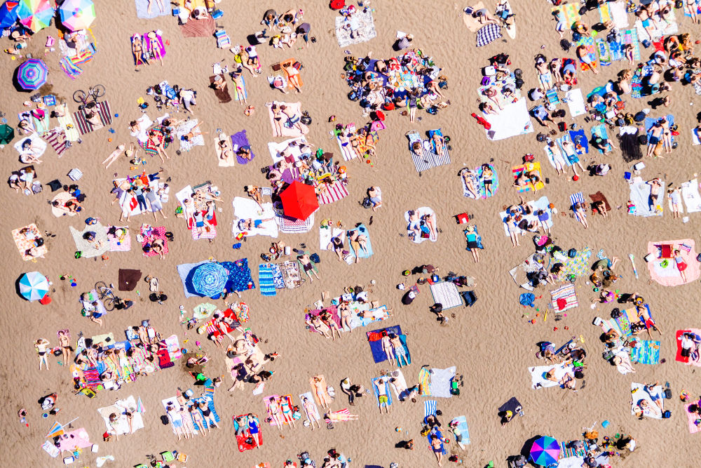 Photography by Gray Malin of Baker Beach - San Francisco