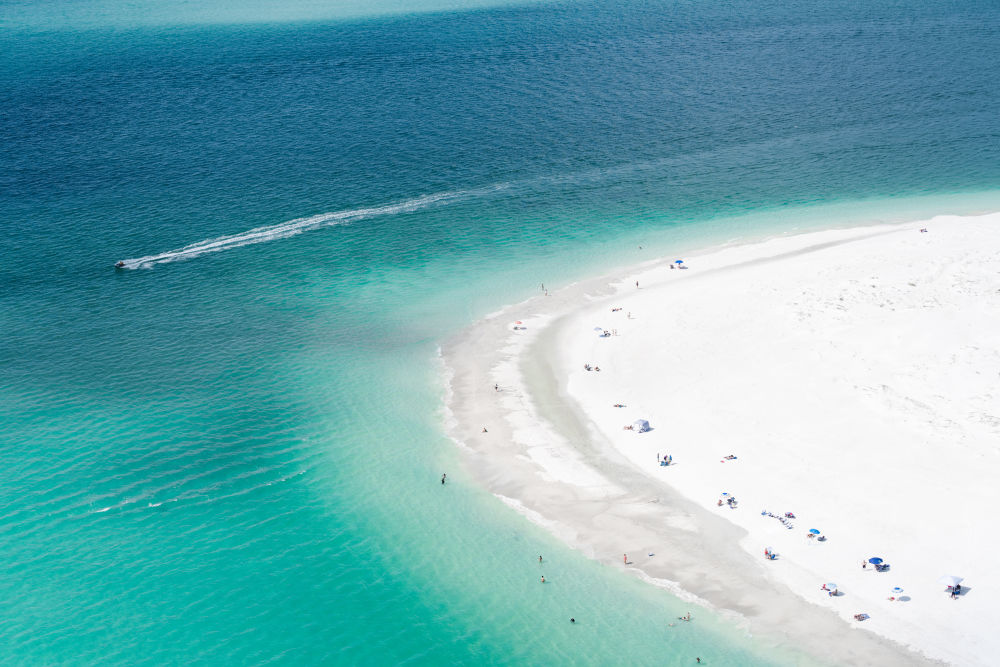 Photography by Gray Malin of Bean Point, Anna Maria Island, Florida