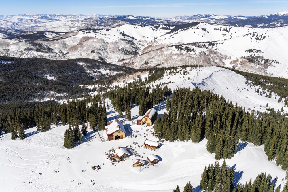 Photography by Gray Malin of Belle's Camp, Vail