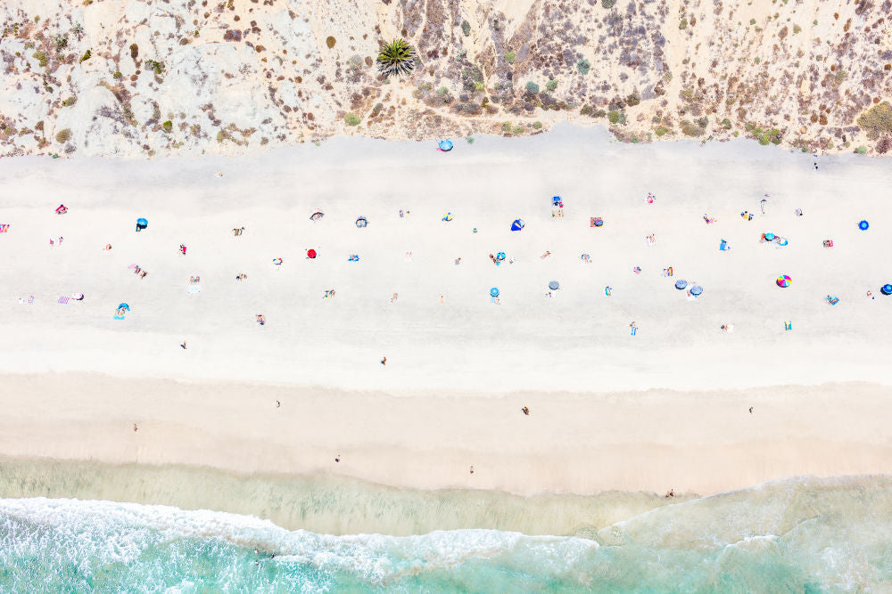 Photography by Gray Malin of Nude Beach, San Diego