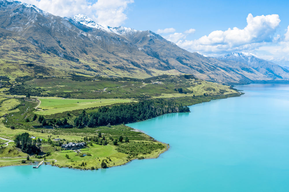 Photography by Gray Malin of Blanket Bay, Queenstown, New Zealand