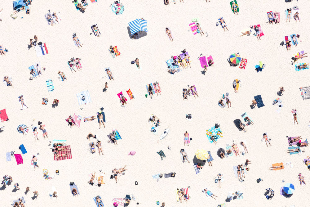 Photography by Gray Malin of Bondi Beach Sunbathers, Sydney