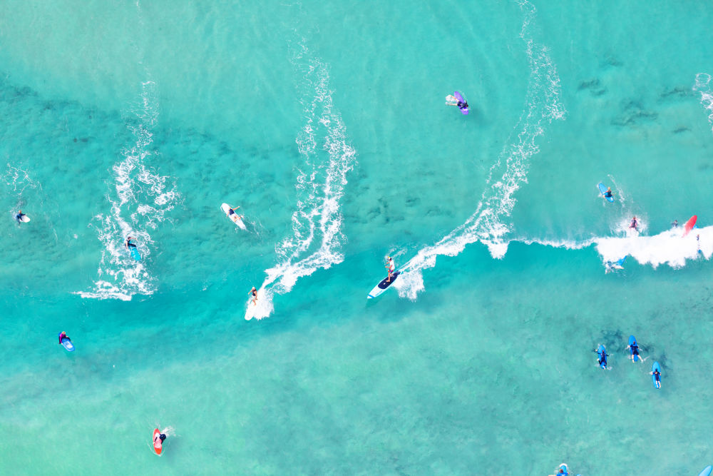 Photography by Gray Malin of Bondi Beach Surfers I, Sydney