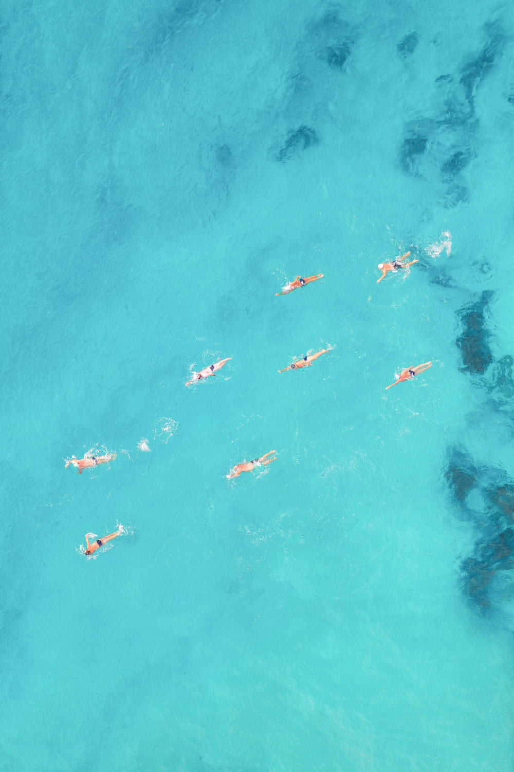 Photography by Gray Malin of Bondi Beach Swimmers, Sydney