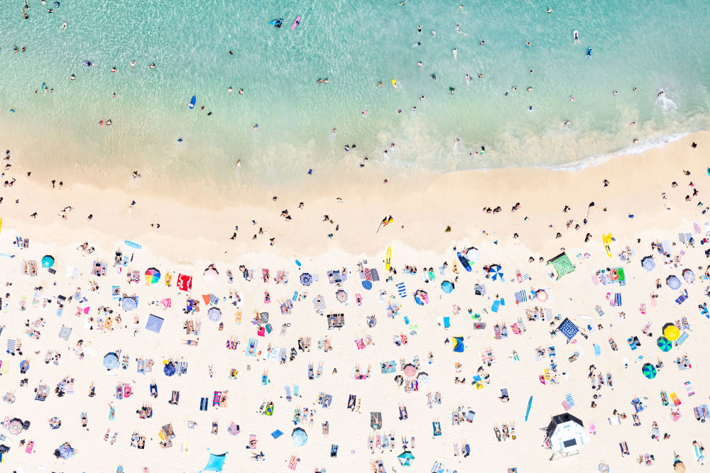 Photography by Gray Malin of Bondi Beach, Sydney