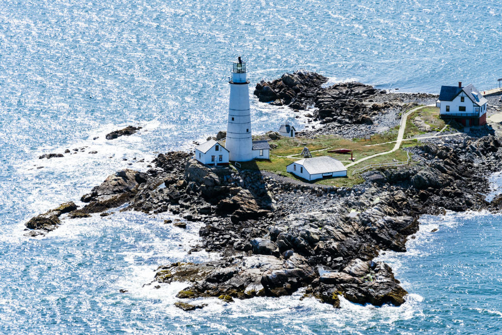 Photography by Gray Malin of Boston Light