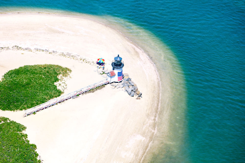 Photography by Gray Malin of Brant Point Lighthouse, Nantucket