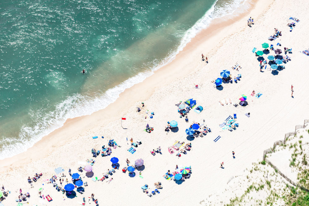 Photography by Gray Malin of Bridgehampton Beachgoers