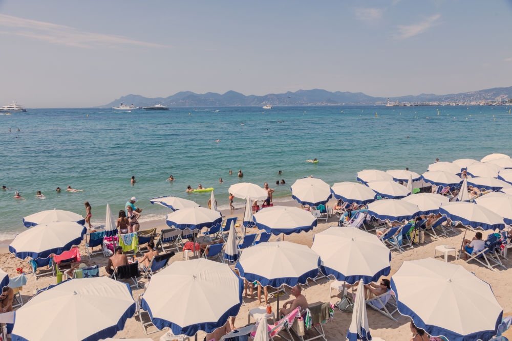 Photography by Gray Malin of Cannes Beach Club
